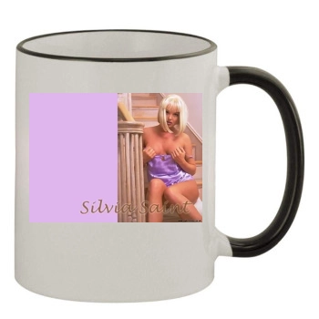 Sylvia Saint 11oz Colored Rim & Handle Mug