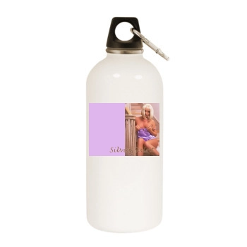 Sylvia Saint White Water Bottle With Carabiner