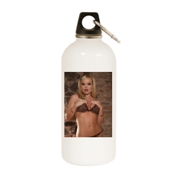 Sylvia Saint White Water Bottle With Carabiner