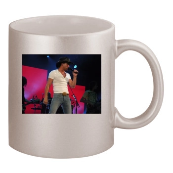 Tim McGraw 11oz Metallic Silver Mug