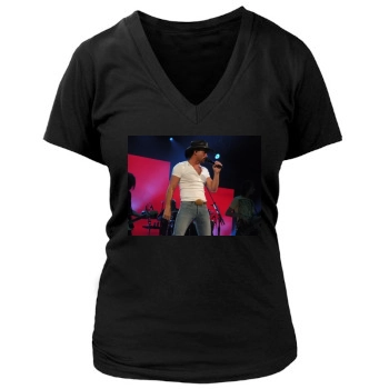 Tim McGraw Women's Deep V-Neck TShirt