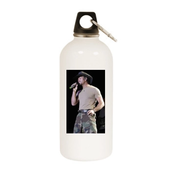 Tim McGraw White Water Bottle With Carabiner