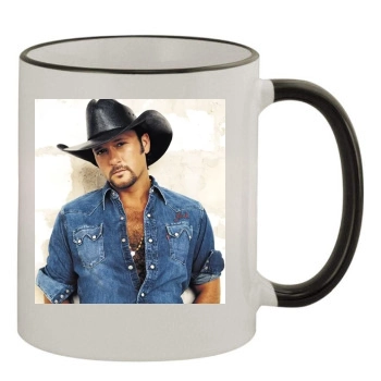 Tim McGraw 11oz Colored Rim & Handle Mug