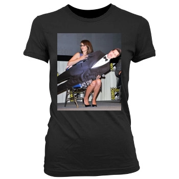 Tina Fey Women's Junior Cut Crewneck T-Shirt