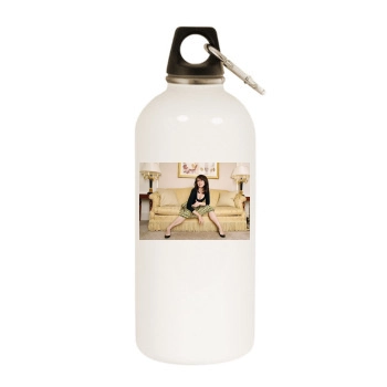 Tina Fey White Water Bottle With Carabiner