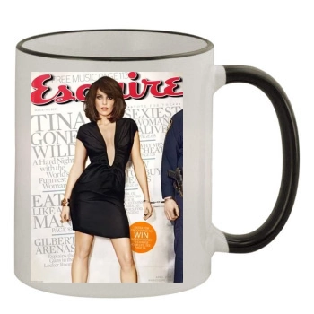 Tina Fey 11oz Colored Rim & Handle Mug