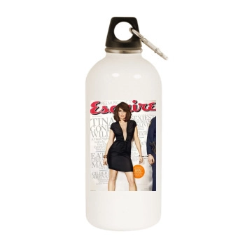 Tina Fey White Water Bottle With Carabiner