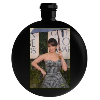 Tina Fey Round Flask