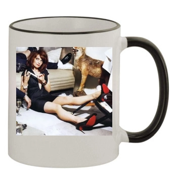 Tina Fey 11oz Colored Rim & Handle Mug