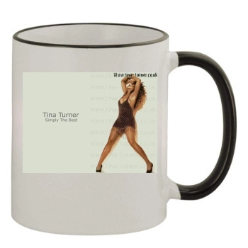 Tina Turner 11oz Colored Rim & Handle Mug