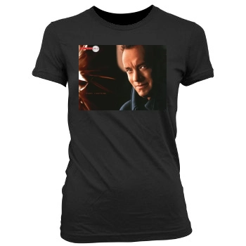 Tom Hanks Women's Junior Cut Crewneck T-Shirt