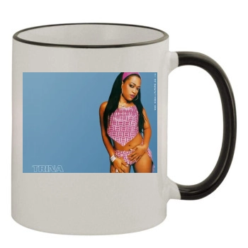 Trina 11oz Colored Rim & Handle Mug