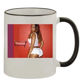 Trina 11oz Colored Rim & Handle Mug