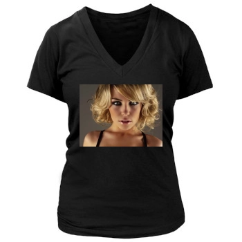 Abigail Clancy Women's Deep V-Neck TShirt