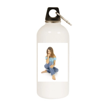 Ada Nicodemou White Water Bottle With Carabiner