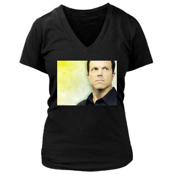 Adam Baldwin Women's Deep V-Neck TShirt