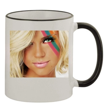 Adrianne Palicki 11oz Colored Rim & Handle Mug