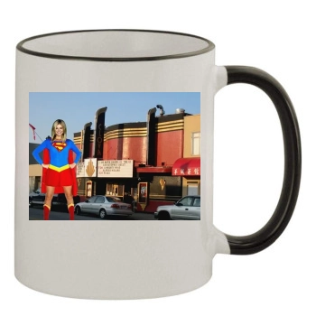 Adrianne Palicki 11oz Colored Rim & Handle Mug