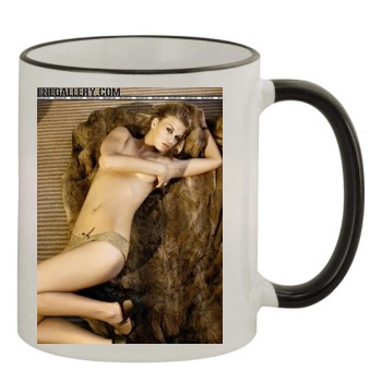 Adrianne Palicki 11oz Colored Rim & Handle Mug