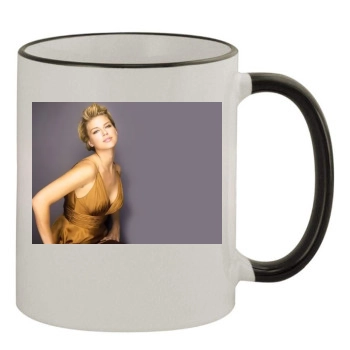 Adrianne Palicki 11oz Colored Rim & Handle Mug