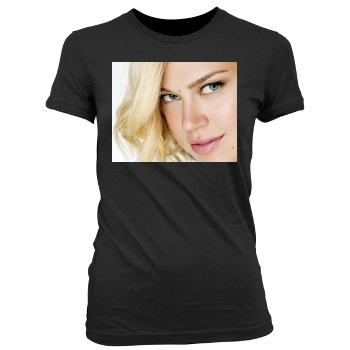 Adrianne Palicki Women's Junior Cut Crewneck T-Shirt