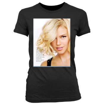 Adrianne Palicki Women's Junior Cut Crewneck T-Shirt