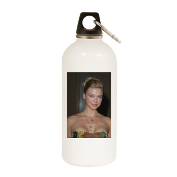 Adrianne Palicki White Water Bottle With Carabiner