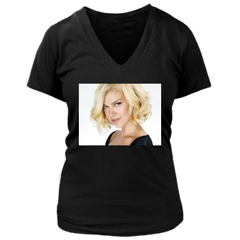 Adrianne Palicki Women's Deep V-Neck TShirt