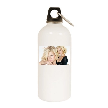 Adrianne Palicki White Water Bottle With Carabiner