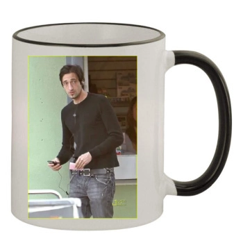 Adrien Brody 11oz Colored Rim & Handle Mug