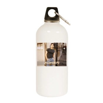 Adrien Brody White Water Bottle With Carabiner