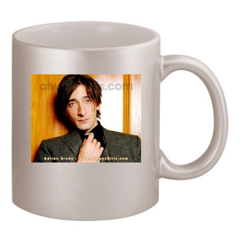 Adrien Brody 11oz Metallic Silver Mug