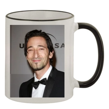 Adrien Brody 11oz Colored Rim & Handle Mug