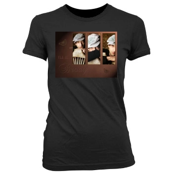 Adrien Brody Women's Junior Cut Crewneck T-Shirt