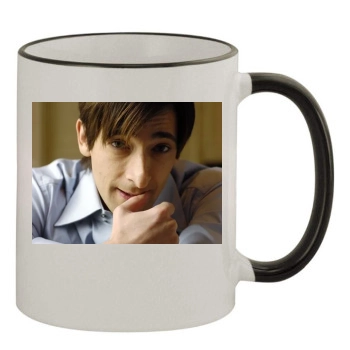 Adrien Brody 11oz Colored Rim & Handle Mug