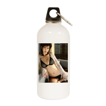 Aki Hoshino White Water Bottle With Carabiner