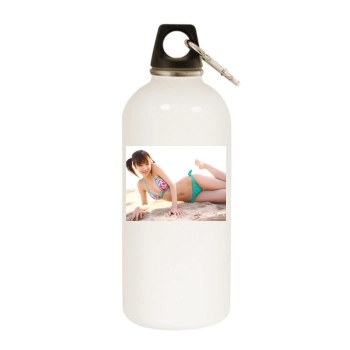 Aki Hoshino White Water Bottle With Carabiner