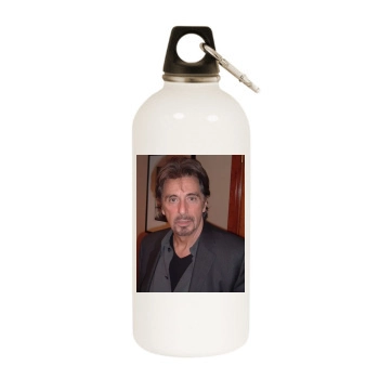 Al Pacino White Water Bottle With Carabiner