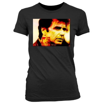 Al Pacino Women's Junior Cut Crewneck T-Shirt