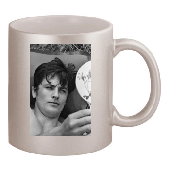 Alain Delon 11oz Metallic Silver Mug