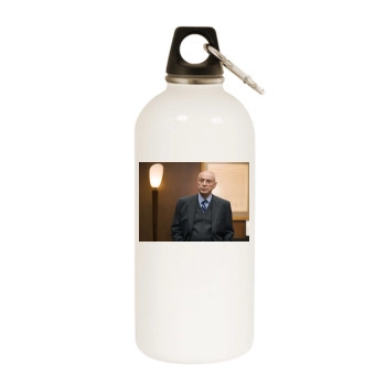 Alan Arkin White Water Bottle With Carabiner