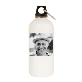 Alan Arkin White Water Bottle With Carabiner