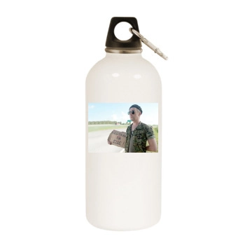 Alan Cumming White Water Bottle With Carabiner