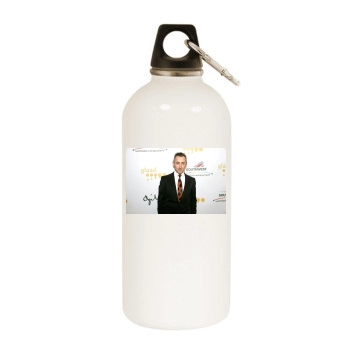 Alan Cumming White Water Bottle With Carabiner