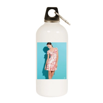 Ali Stephens White Water Bottle With Carabiner