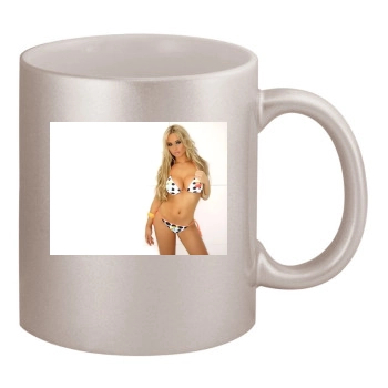 Amanda Bentley 11oz Metallic Silver Mug