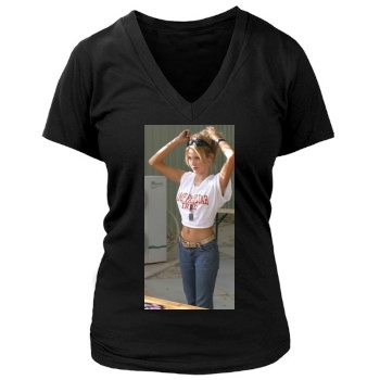 Amanda Swisten Women's Deep V-Neck TShirt