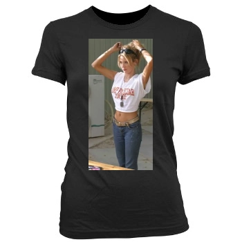 Amanda Swisten Women's Junior Cut Crewneck T-Shirt