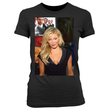 Amanda Swisten Women's Junior Cut Crewneck T-Shirt