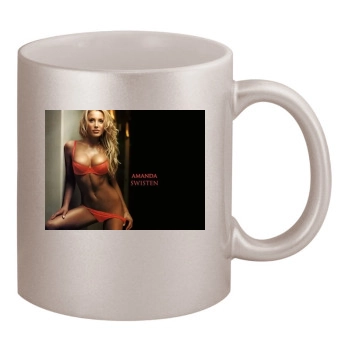 Amanda Swisten 11oz Metallic Silver Mug